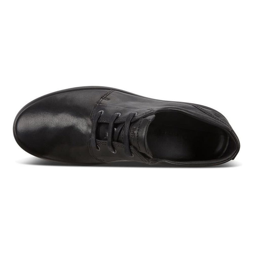 ECCO Mens Derby Shoe Black - Soft 7S - NTG-590416